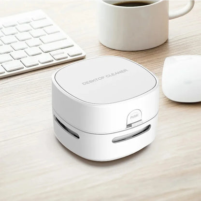Handheld Mini Desktop Vacuum Desktop Cleaner Cleaning Energy Saving 360 Degree Rotation for Keyboard Home Office School