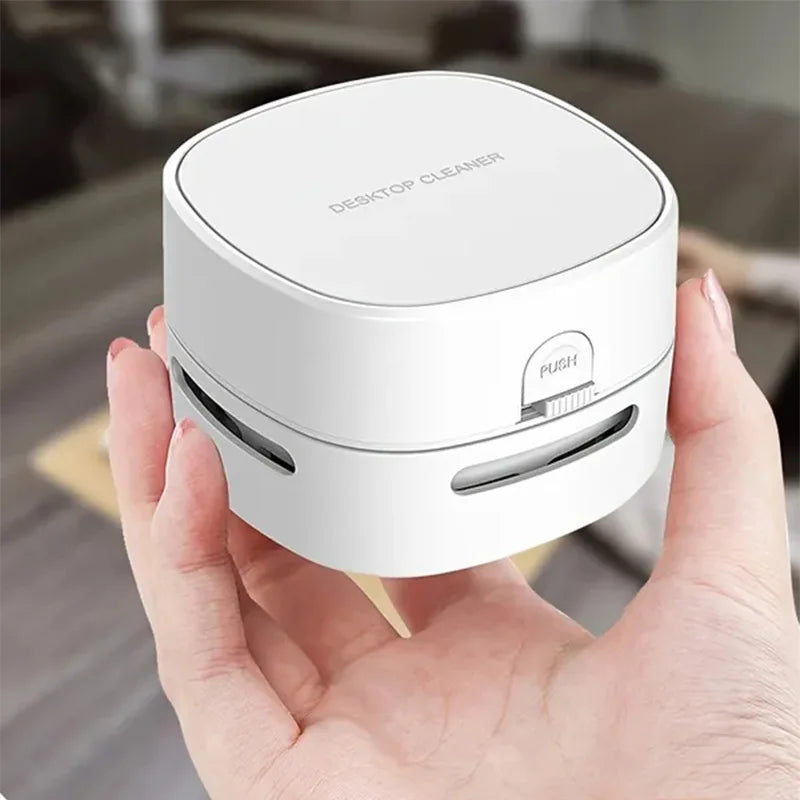 Handheld Mini Desktop Vacuum Desktop Cleaner Cleaning Energy Saving 360 Degree Rotation for Keyboard Home Office School