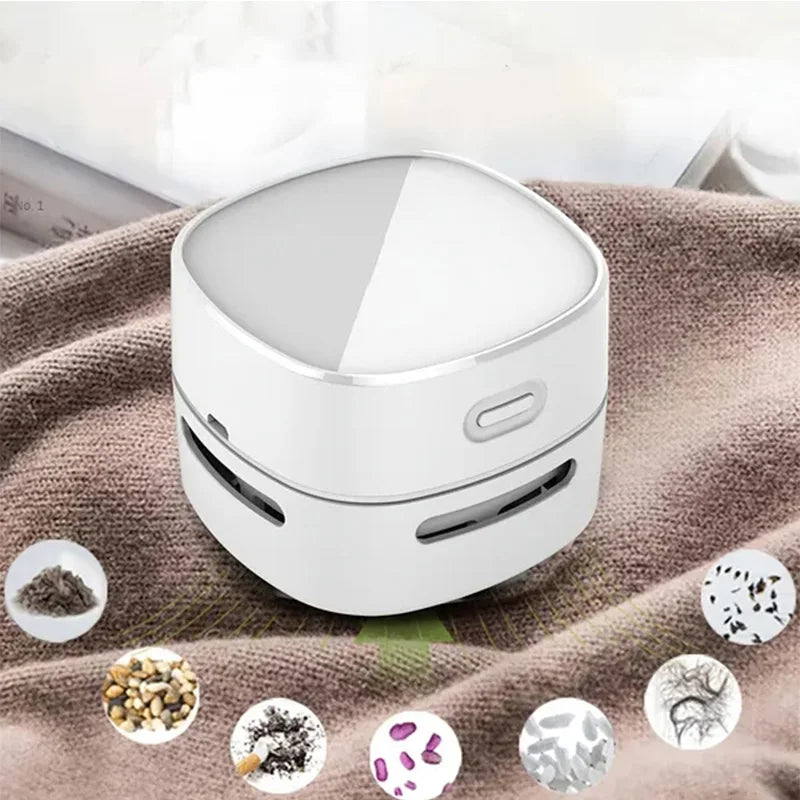 Handheld Mini Desktop Vacuum Desktop Cleaner Cleaning Energy Saving 360 Degree Rotation for Keyboard Home Office School